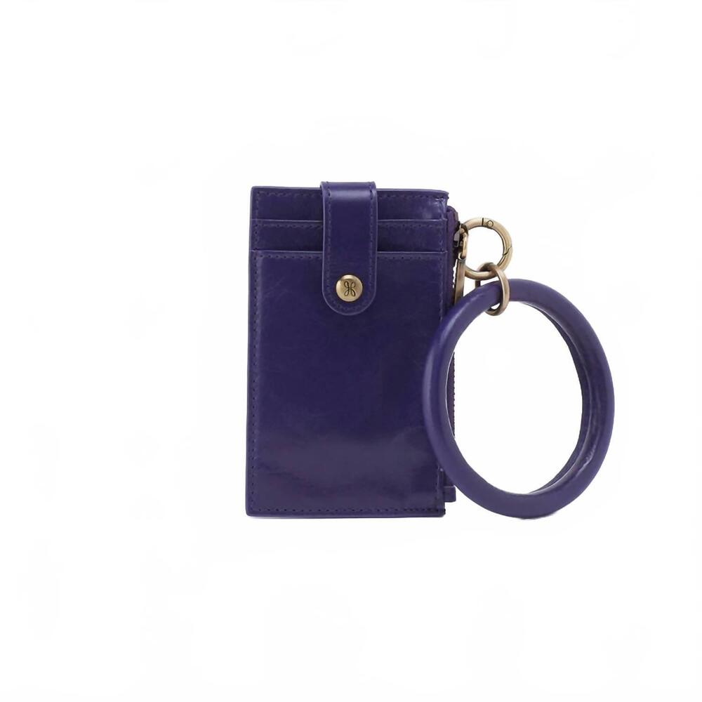 NEW HOBO women's ring credit card wristlet in winter violet